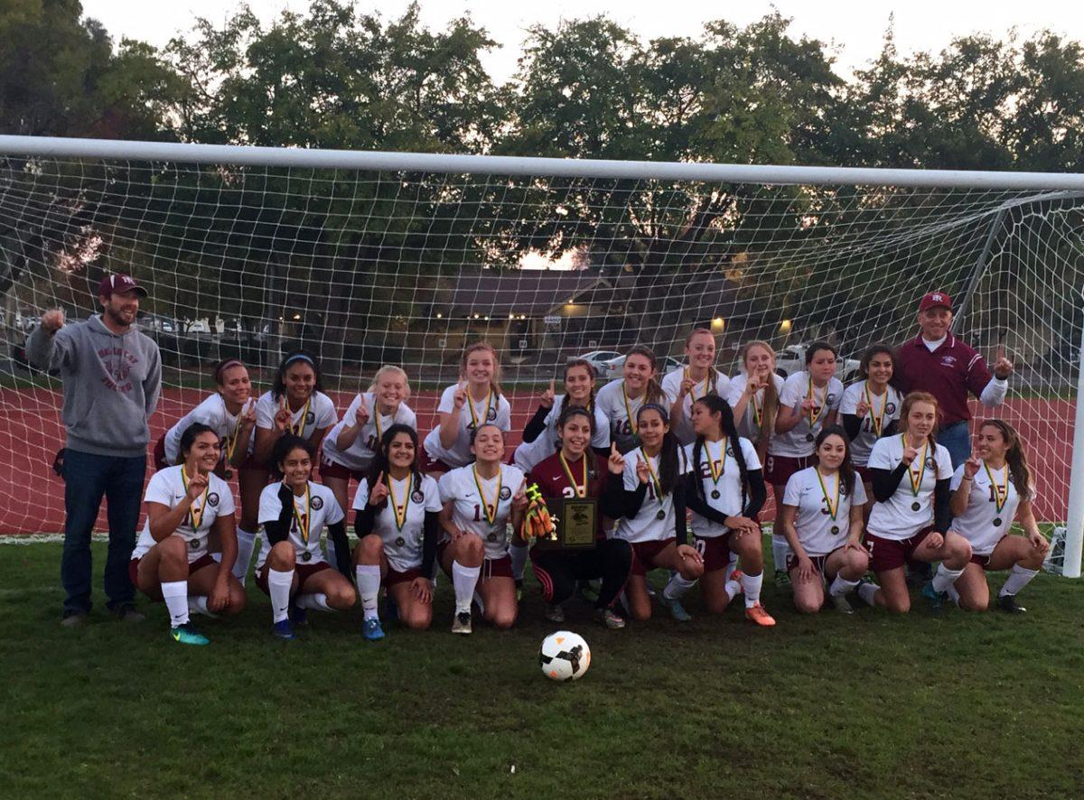 Varsity soccer girls place first at Roosevelt Tournament