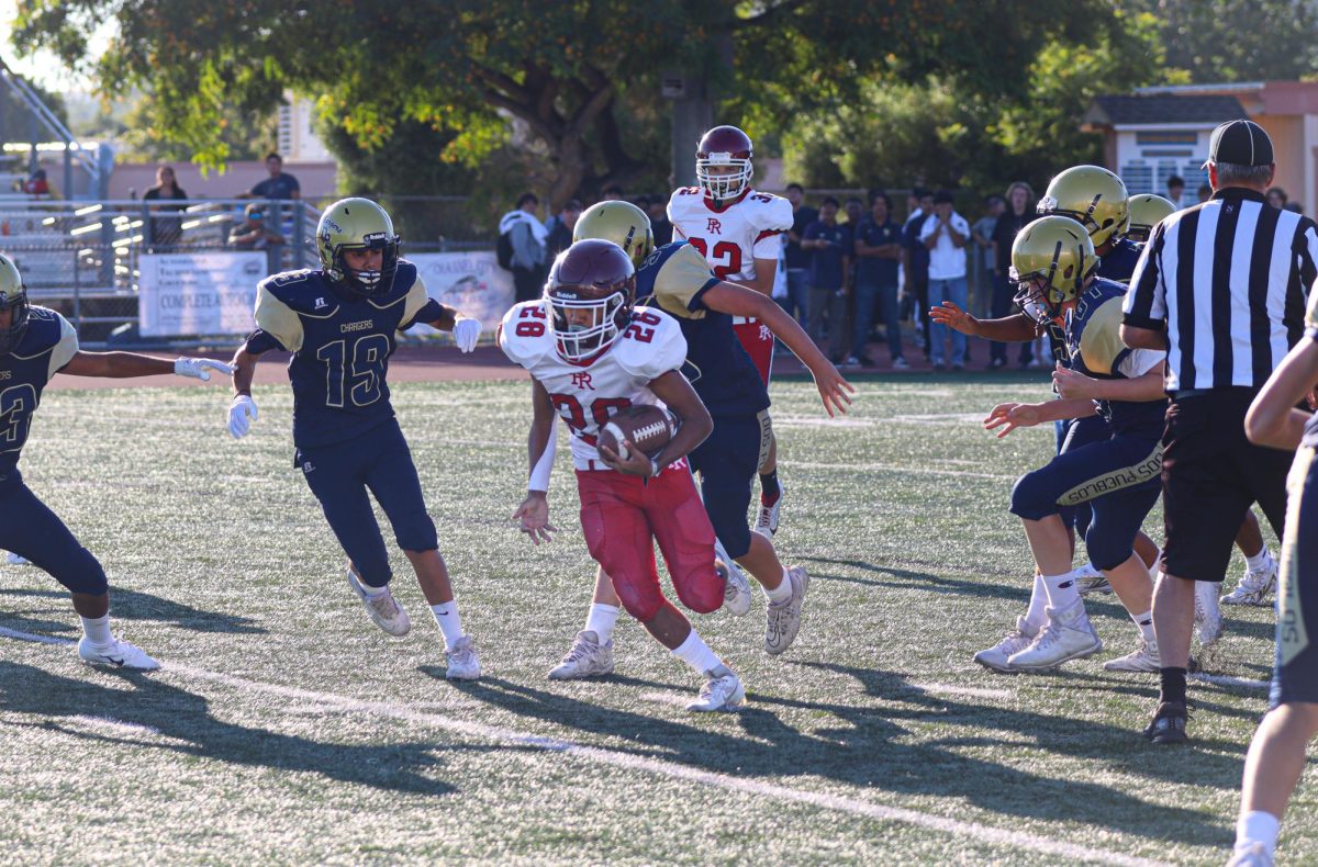 Running man (Dos Pueblos High School) Running back Jaiden Soboleski running for at 50 yard touchdown