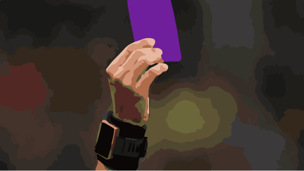 Purple Card Protecting Players