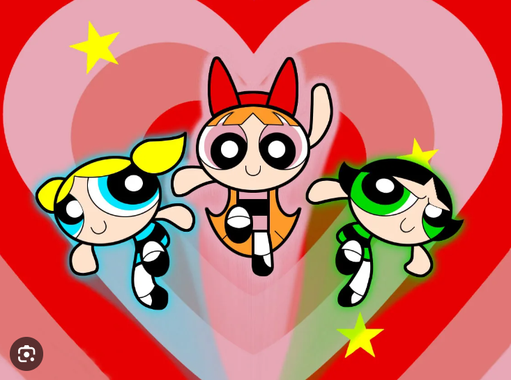 Wulfing as Buttercup, Gaviola as Blossom, and Mathers as Bubbles. 
