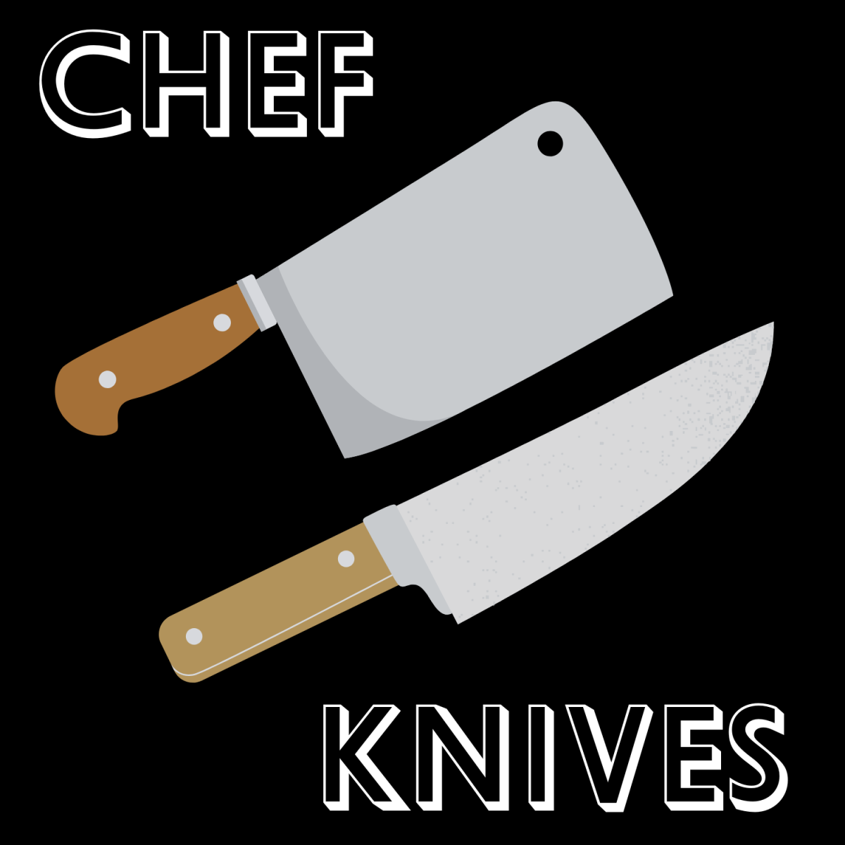 The chef knives are used by Pax ( Elijah Jordan, 12), the real chef  and Dani (Gracie Domenghini, 12), the fake chef.