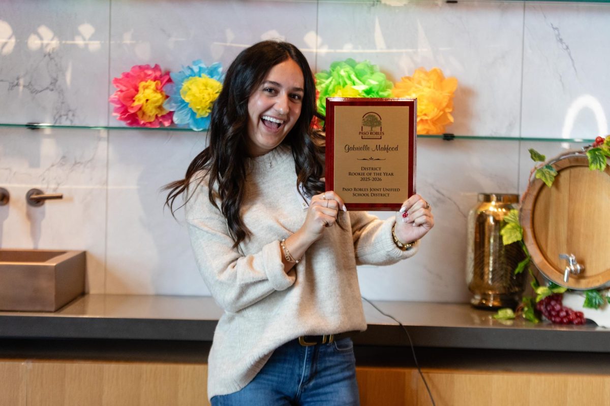 Kermit King Elementary teacher Gabrielle Mahfood poses with her Rookie of The Year award.